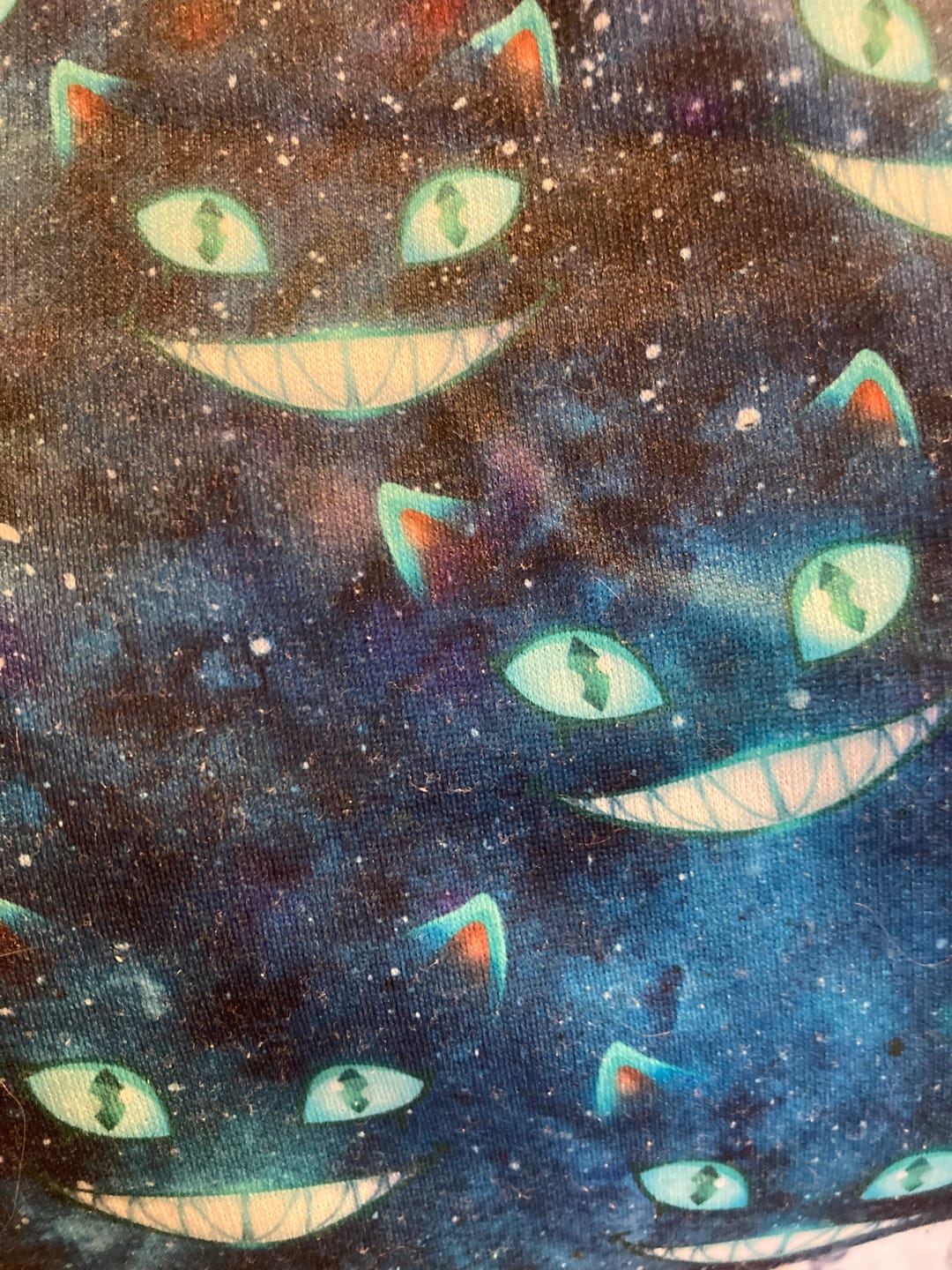 Customer photo review of Galaxy Cats Sweatshirt Fabric