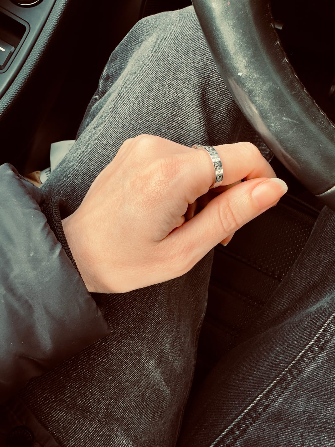 Customer photo review of "Gewiss, mit der Erschwernis, kommt die Erleichterung" Ring