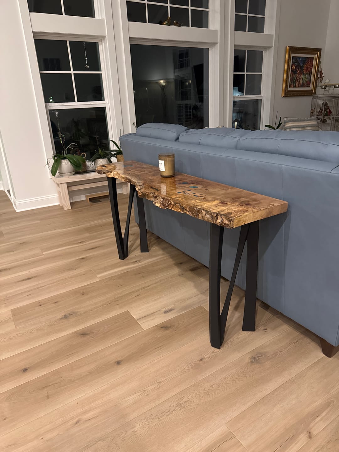 Customer photo review of Console Table Legs 210 Norah 28.2" H for DIY Furniture