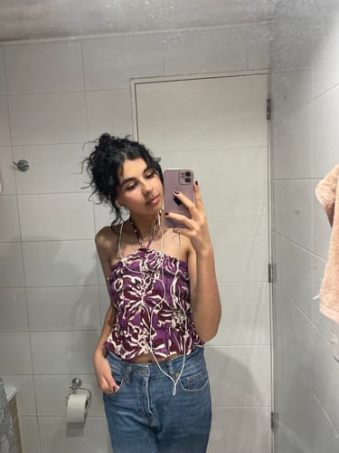 Reseña con foto de un cliente sobre Top Strapless Paradiso