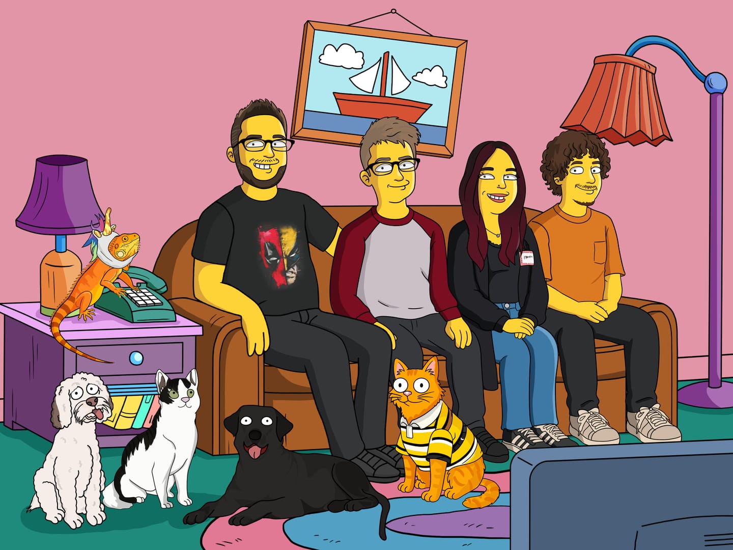 Customer photo review of 'The Simpsons' Custom Portrait