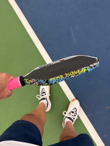 Customer photo review of Graffiti Edge Tape (3 pack) - Pickleball Paddle Edge Tape