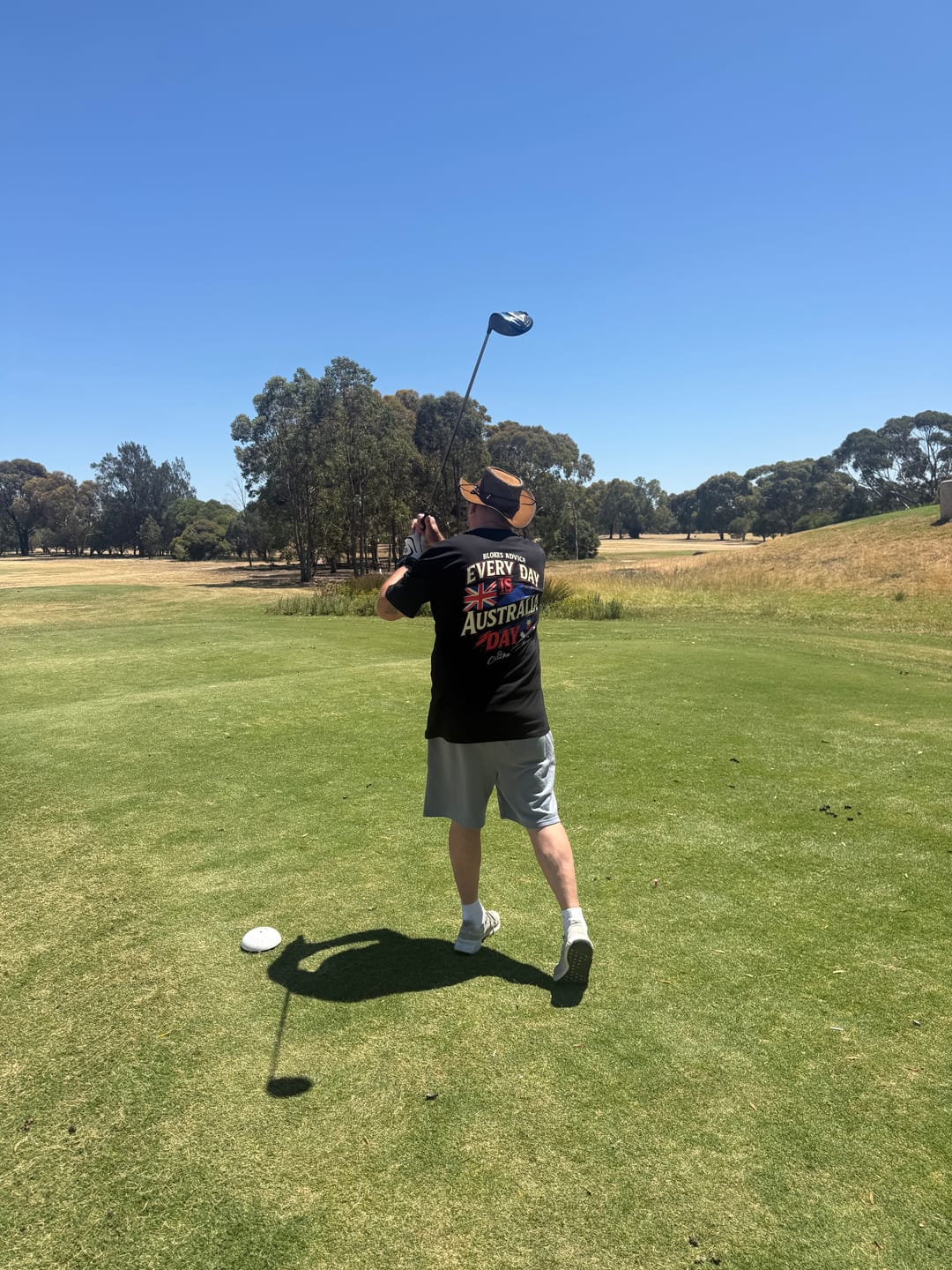 Customer photo review of Big Chocky | Aussie Day Tee