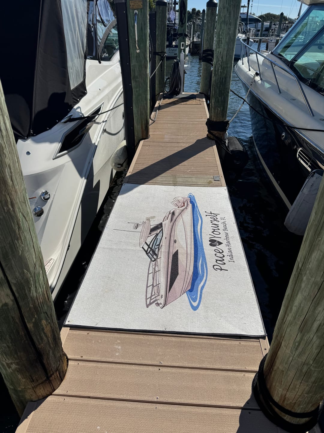 Customer photo review of Custom Indoor/Outdoor Dock Mat