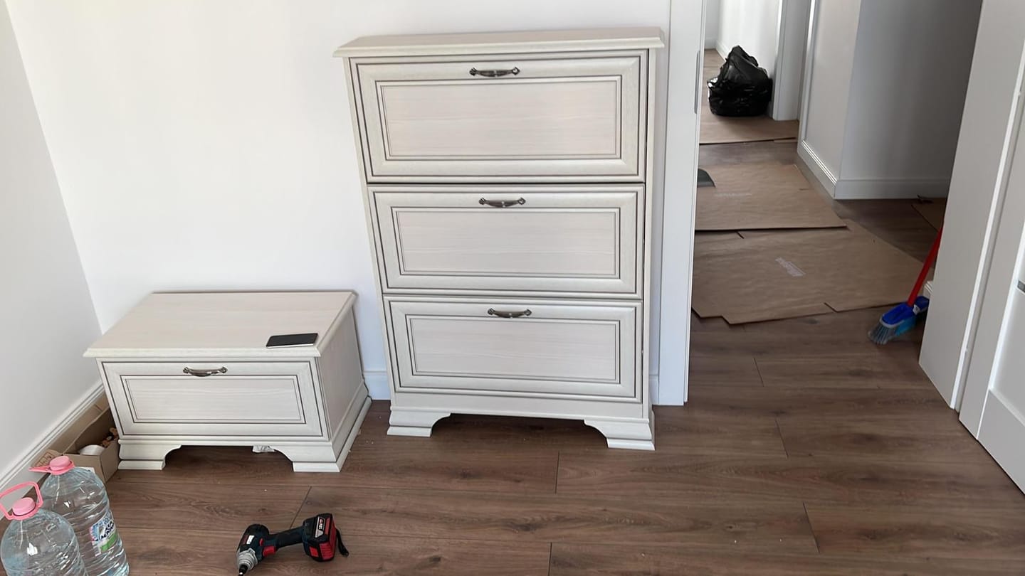 Customer photo review of Pantofar IDENTO, alb, PAL, 80x20x123 cm