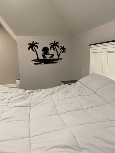 Customer photo review of Beach View - Metal Wall Art