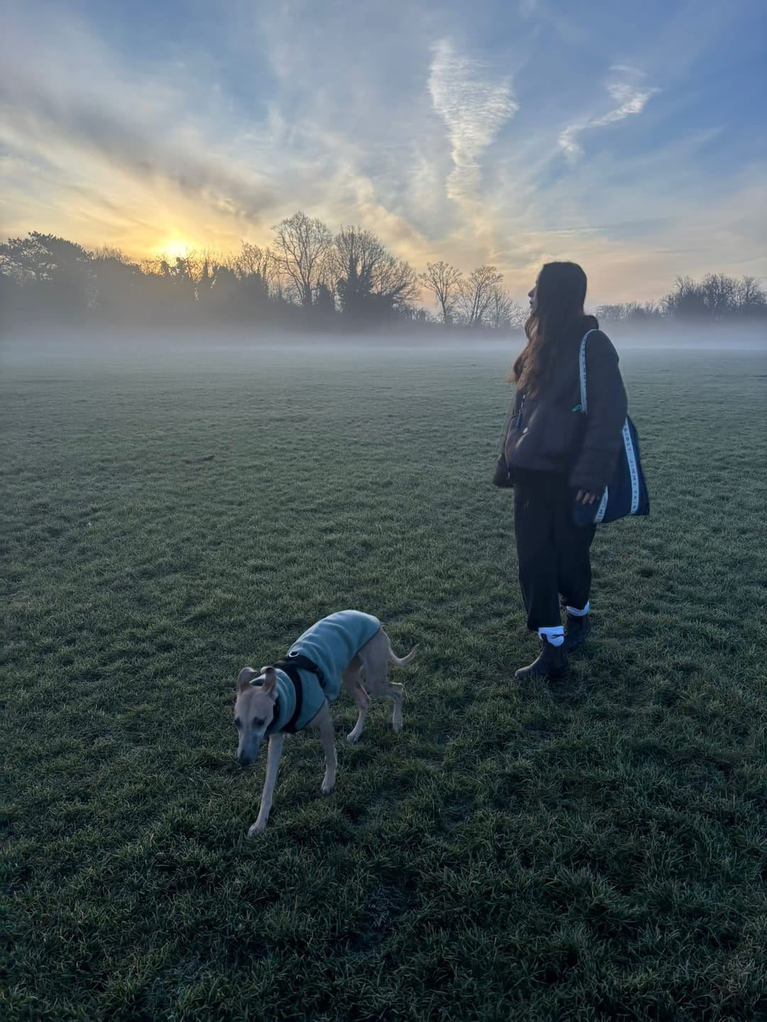 Customer photo review of Whippet Fleece