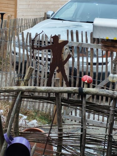 Customer photo review of Gartenstecker Bogenschütze