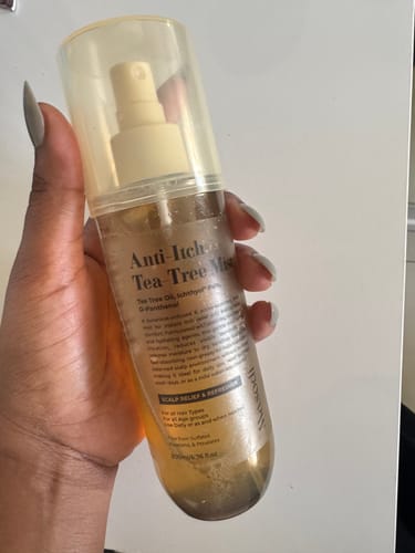 Customer photo review of Anti-Itch Tea Tree Hair & Scalp Mist 200ml
