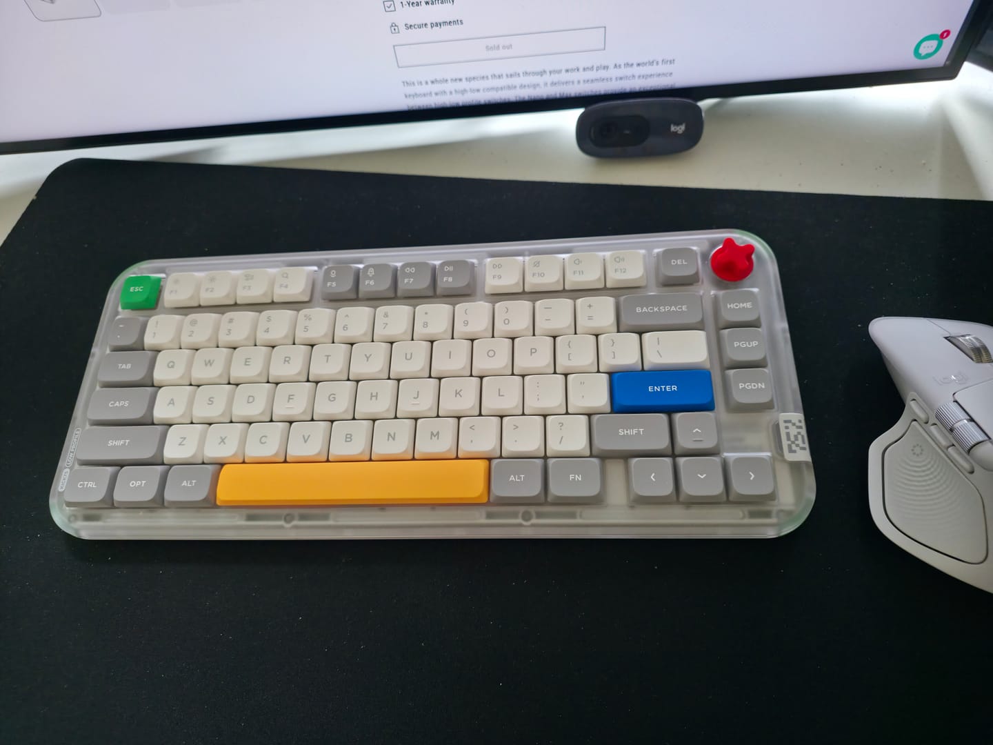 Customer photo review of NuPhy Kick75 Hybrid-Profile Custom Wireless Mechanical Keyboard