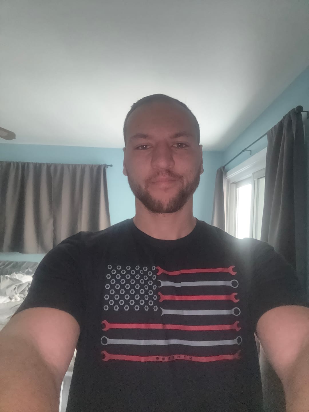 Customer photo review of 80Eighty® Wrench Flag Shirt