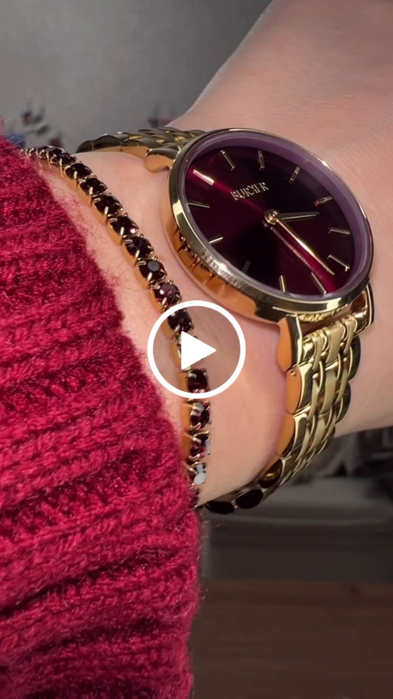 Customer video review of Ava Gold Burgundy