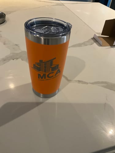 Customer photo review of (6 Pieces) Laser Engraved Tumbler | 20 oz