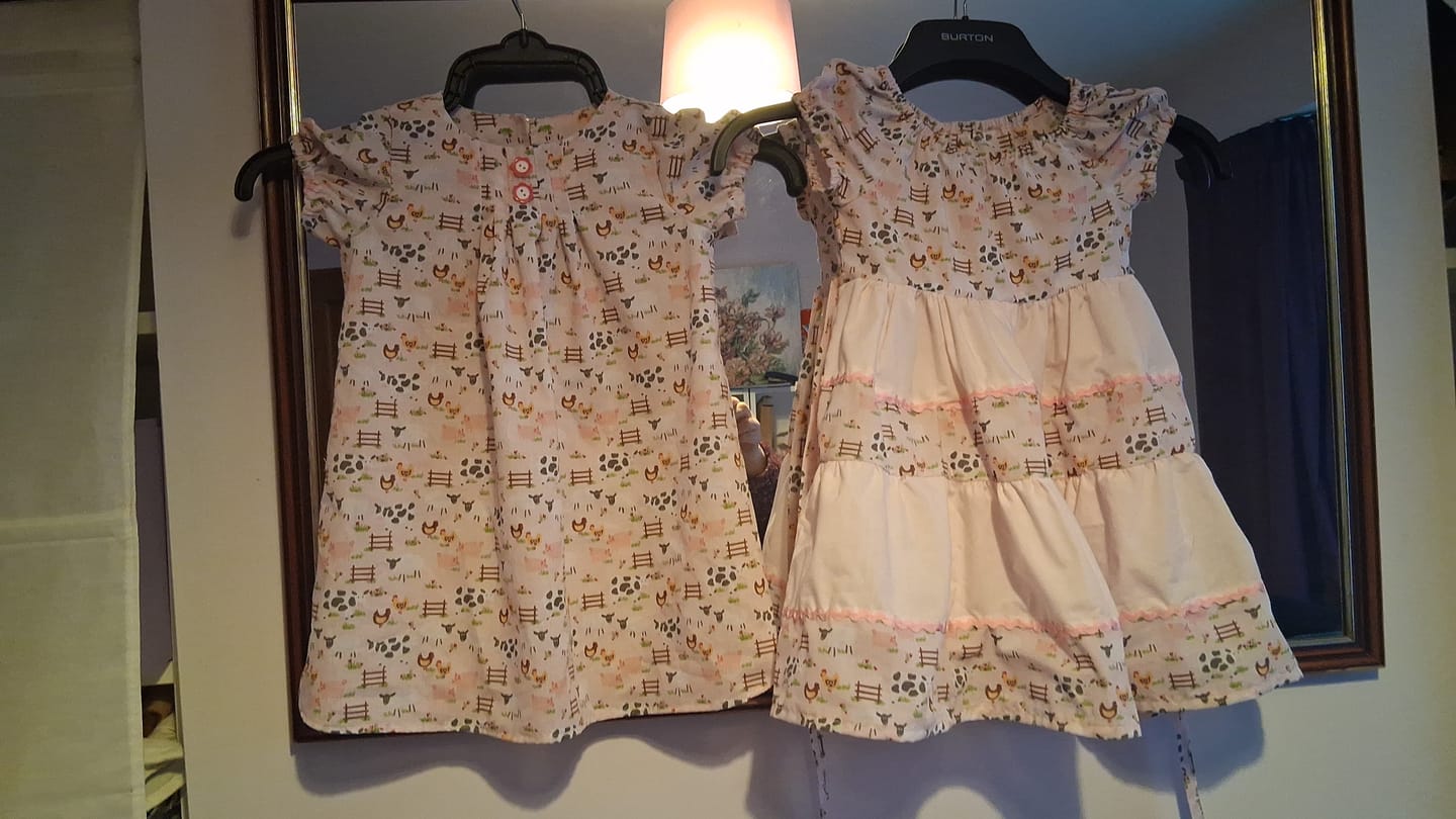 Customer photo review of Farm Animals Polycotton Fabric
