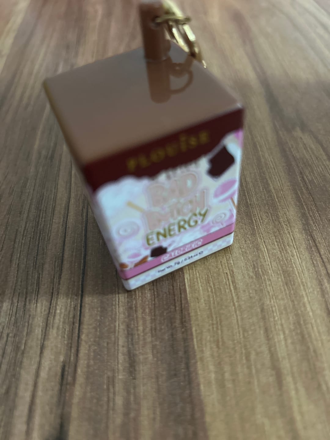 Customer photo review of P. Louise Bad Bitch Energy Keychain Lip Balm