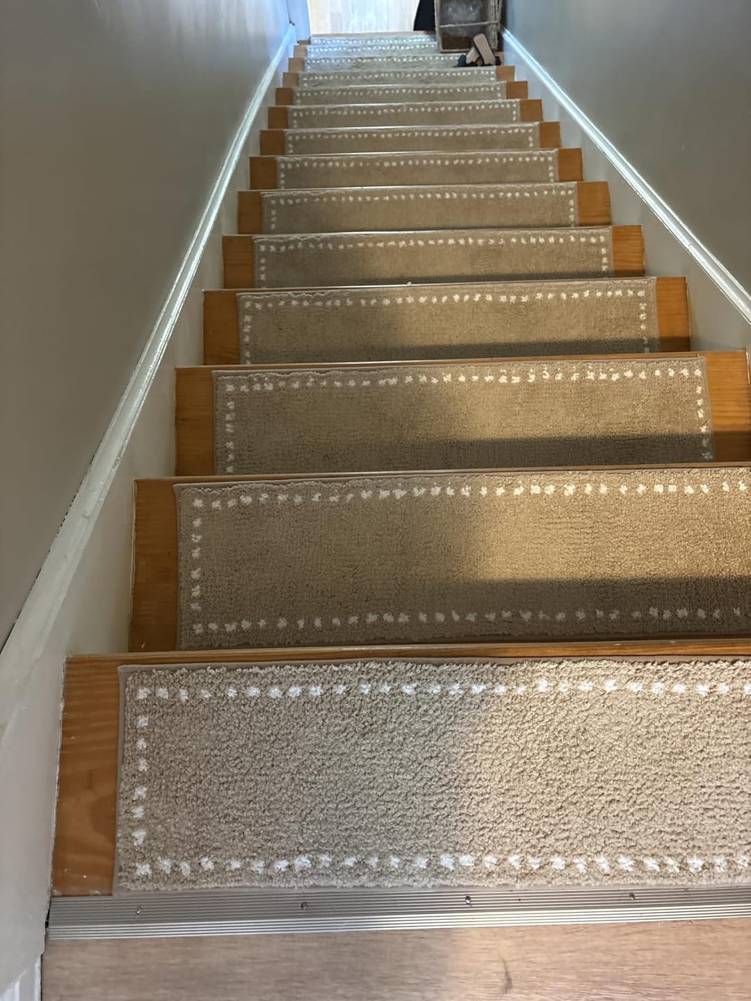 Customer photo review of CloudSoft Non-Slip Stair Treads - Beige