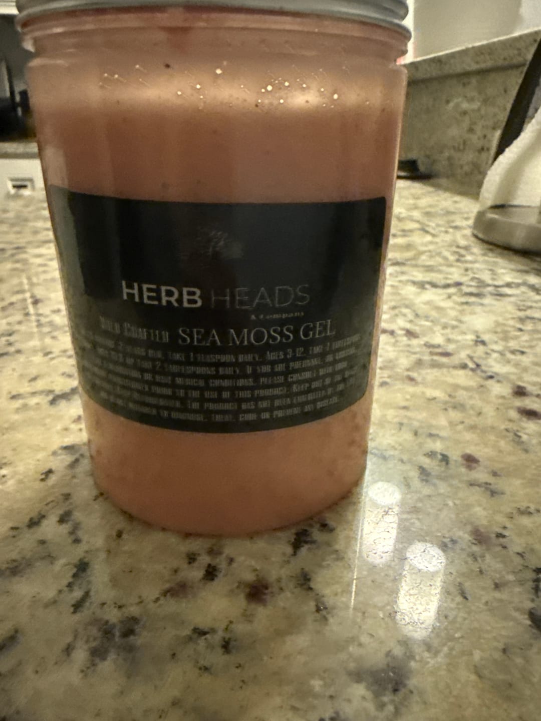 Customer photo review of Wild Crafted Raw Sea Moss Gel  “The King of the Sea”.   (24 oz.)
