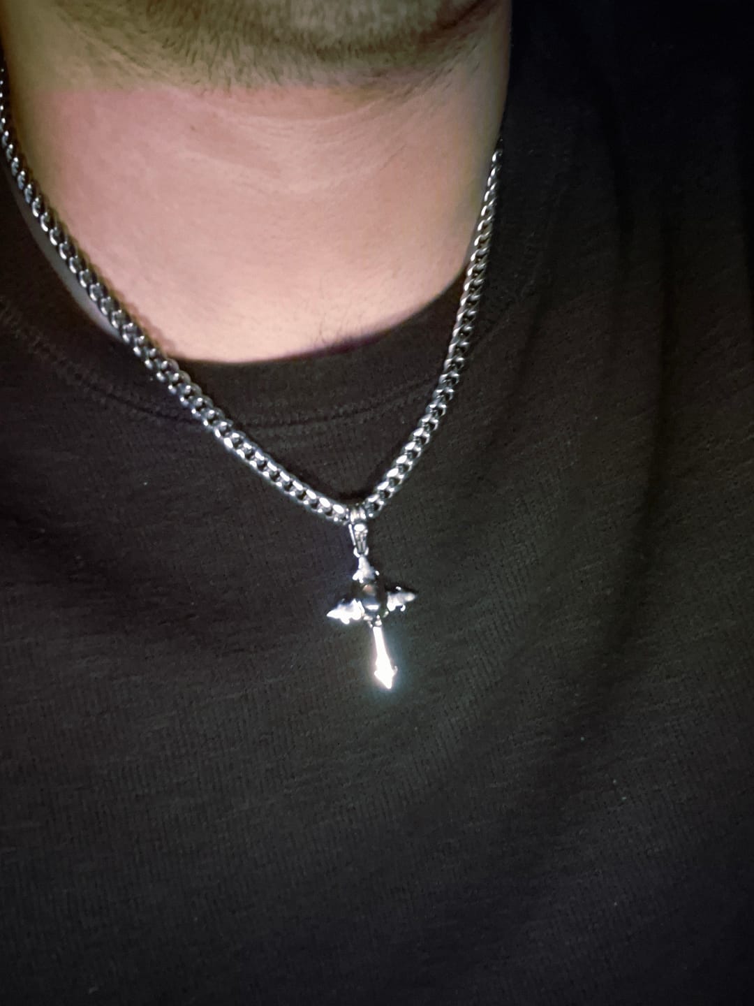 Customer photo review of DOWN YOUR THROAT PENDANT