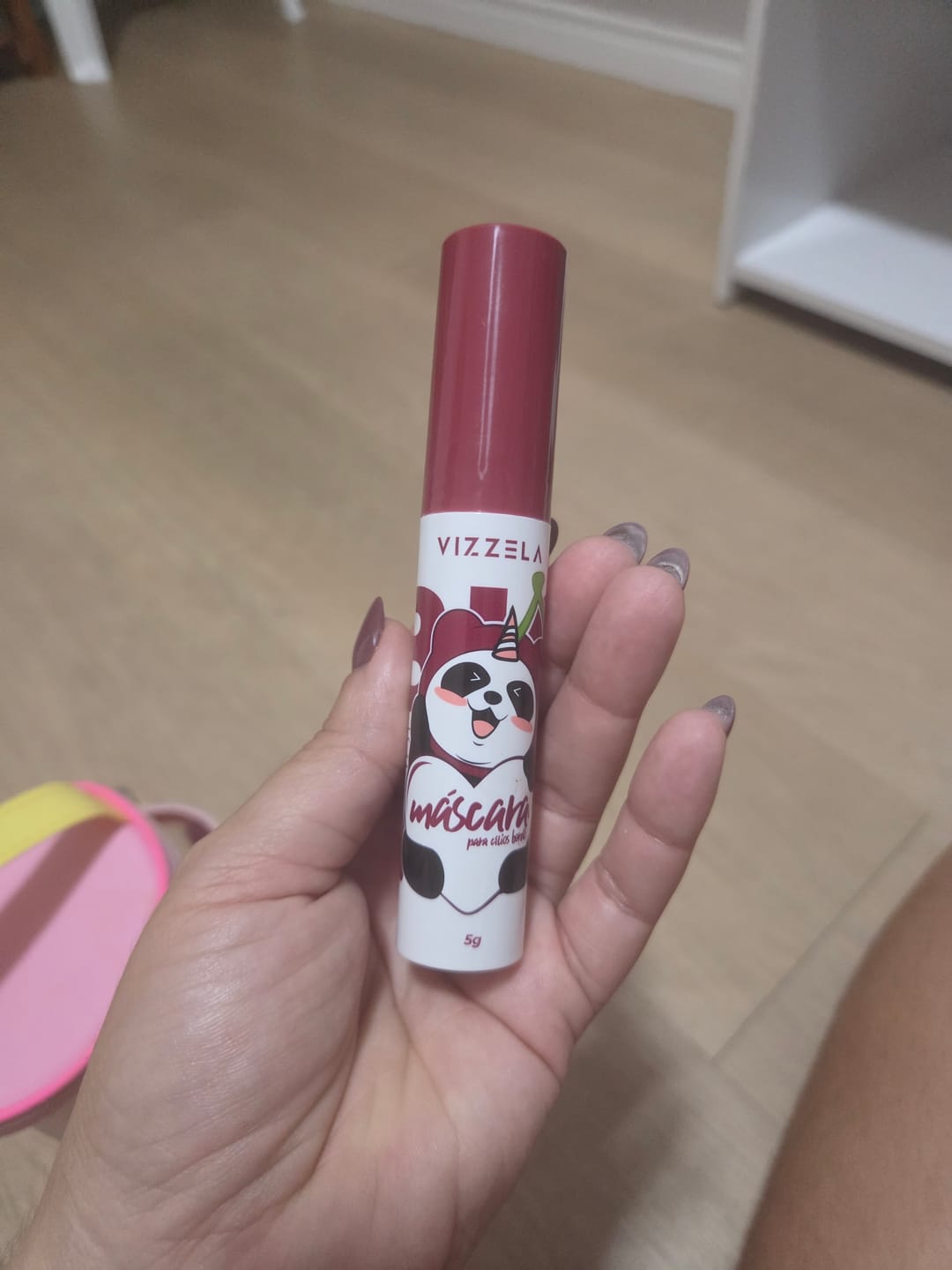 Customer photo review of Máscara para Cílios Big No Panda Cherry - Bordô