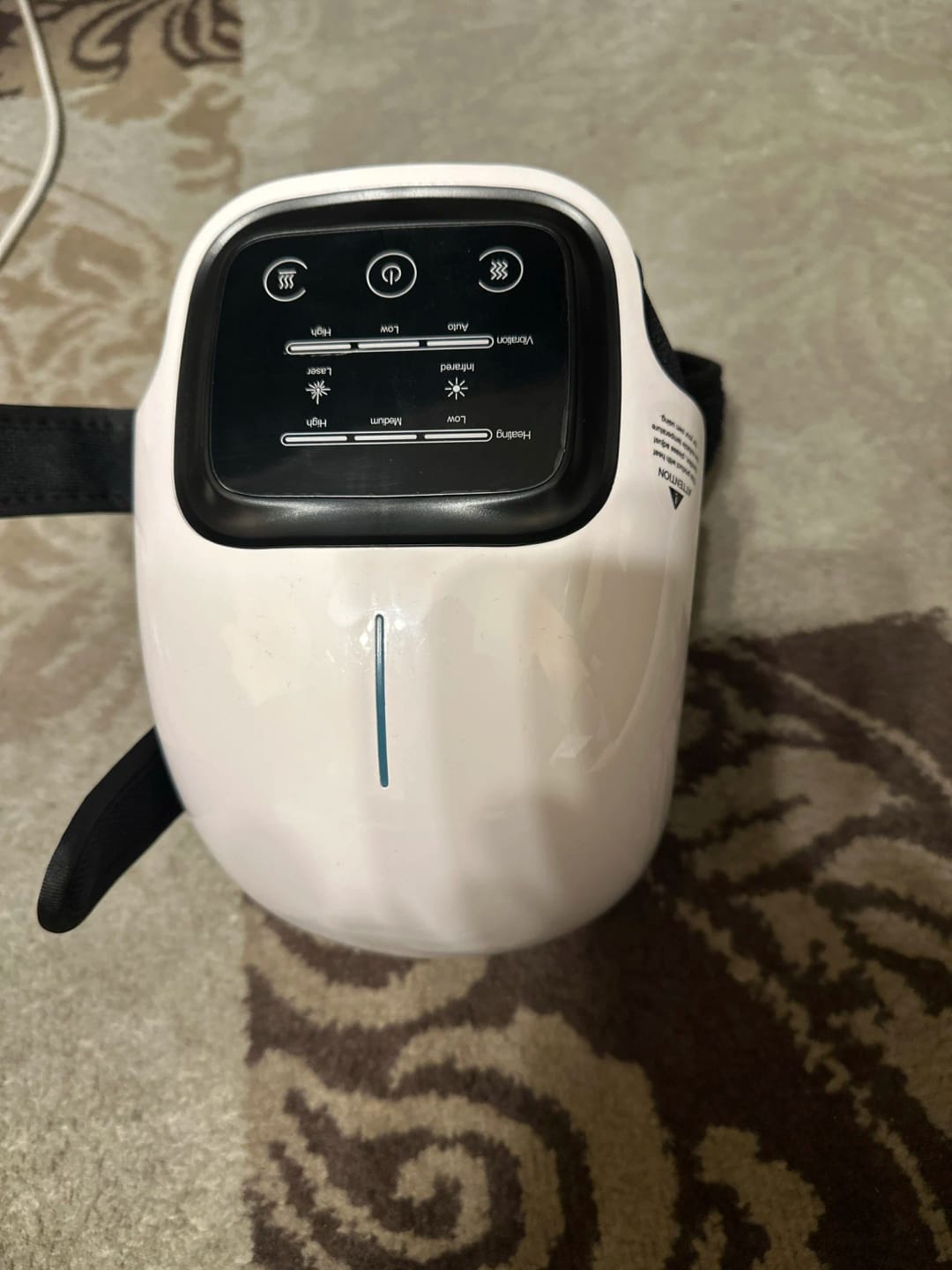 Customer photo review of Smart Heated Cordless Knee Massager - Fast Joint Pain Relief & Recovery