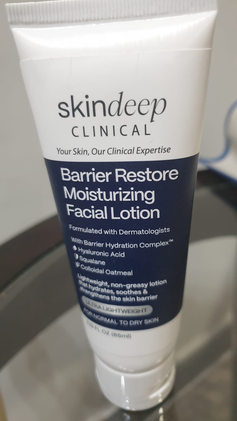 Customer photo review of Barrier Restore Moisturizing Facial Lotion