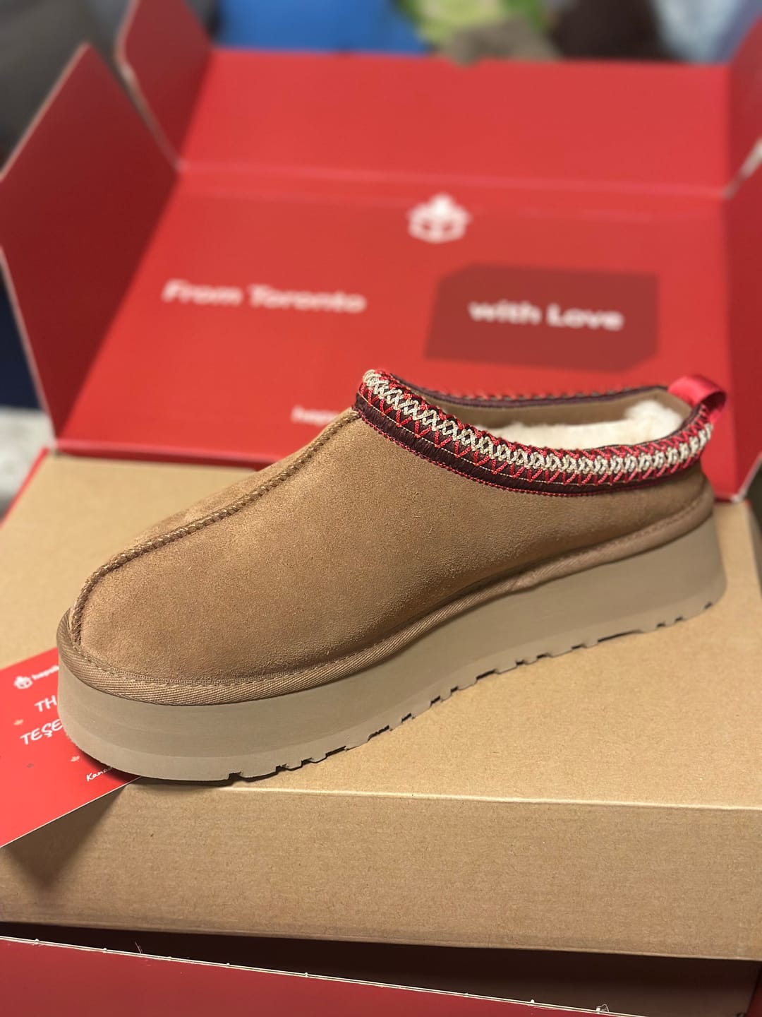 Customer photo review of UGG Women's Tazz II Chestnut