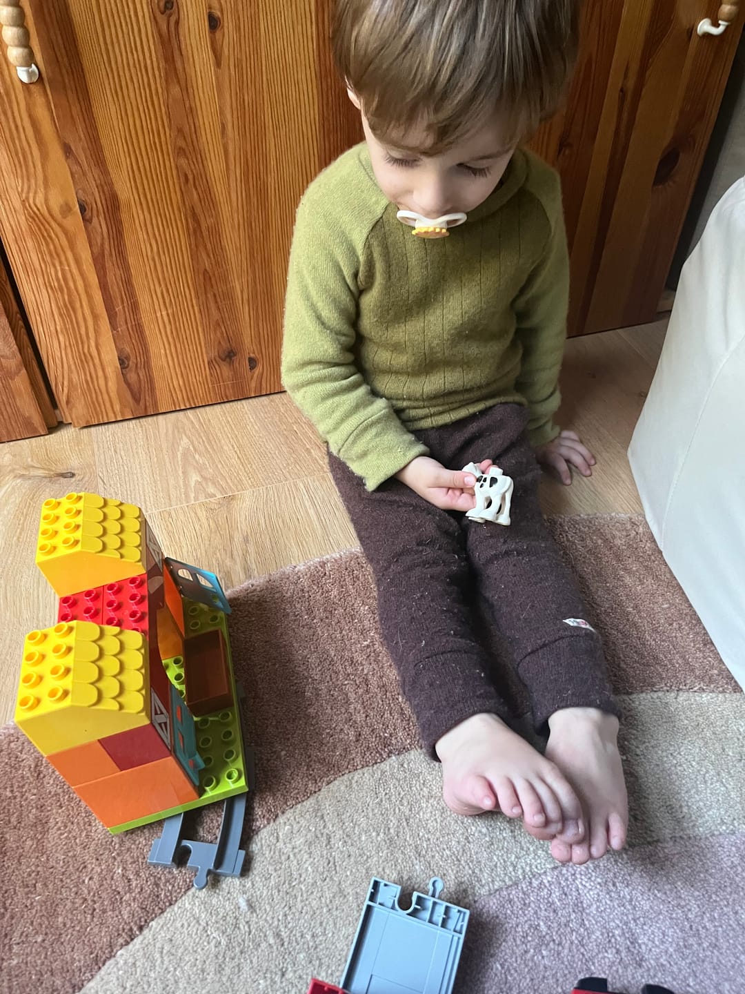 Customer photo review of Upcycling Kaschmir Kinder Longsleeve 86/92