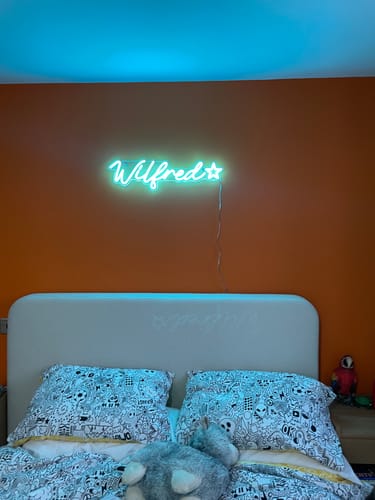 Customer photo review of Custom Neon: Wilfred