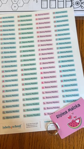 Customer photo review of Colour Skinny Labels - Designer themes