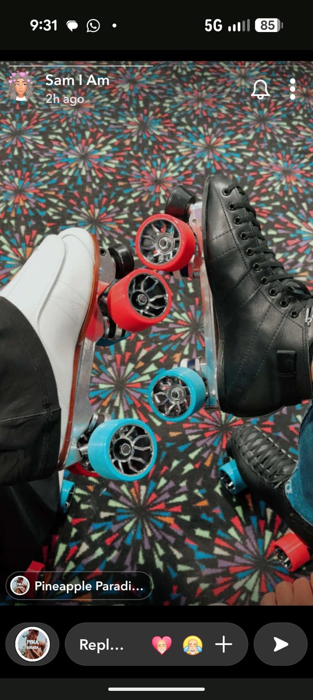 Customer photo review of Moonwalk Roller Skate Wheels – 64mm 96A Indoor