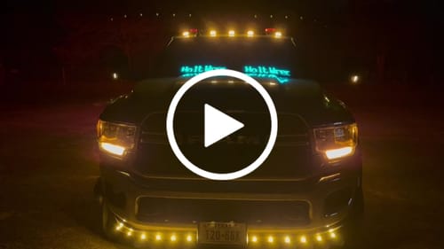 Customer video review of LED Windshield Eyes │ Night-Time Visibility With Style