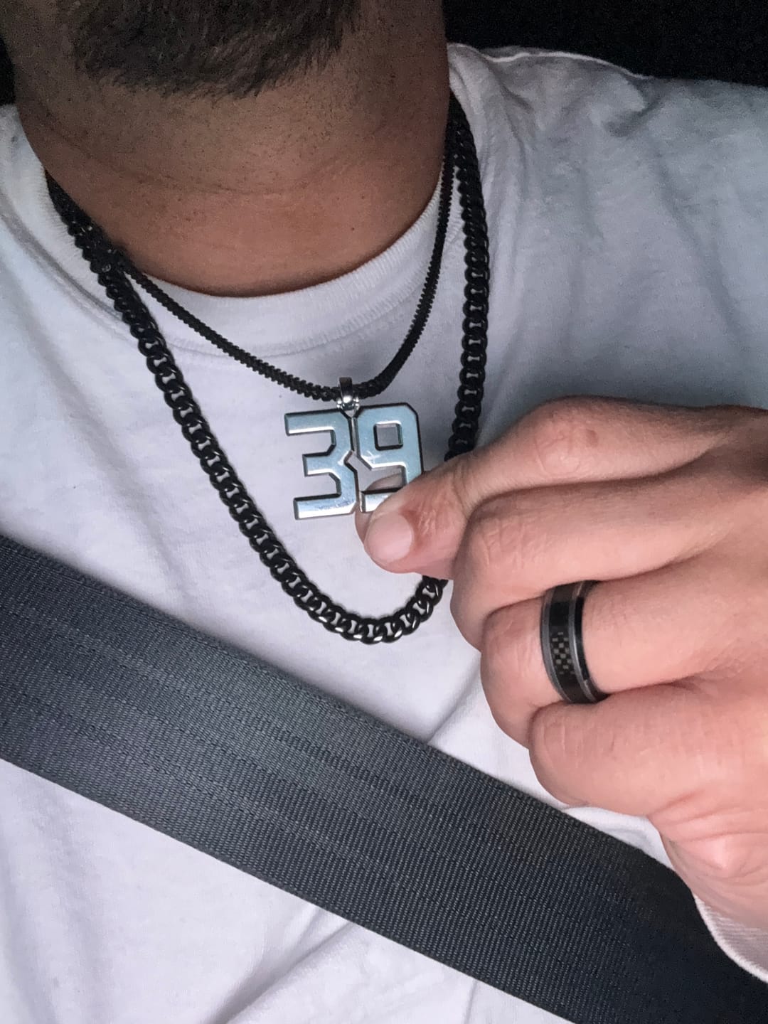 Customer photo review of Franco Chain (Matte Black)