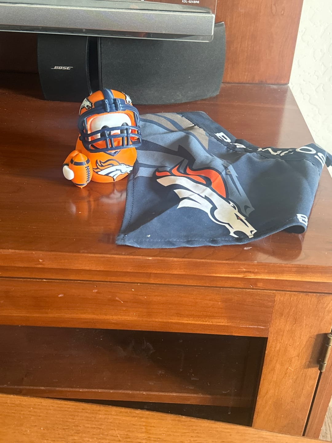 Customer photo review of DENVER BRONCOS DUCK With Helmet – BUILT FOR SUNDAYS. READY FOR GAME DAY.