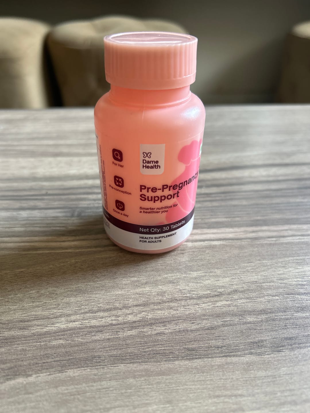 Customer photo review of Pre-Pregnancy Support I Women’s Pre-Pregnancy Multivitamin