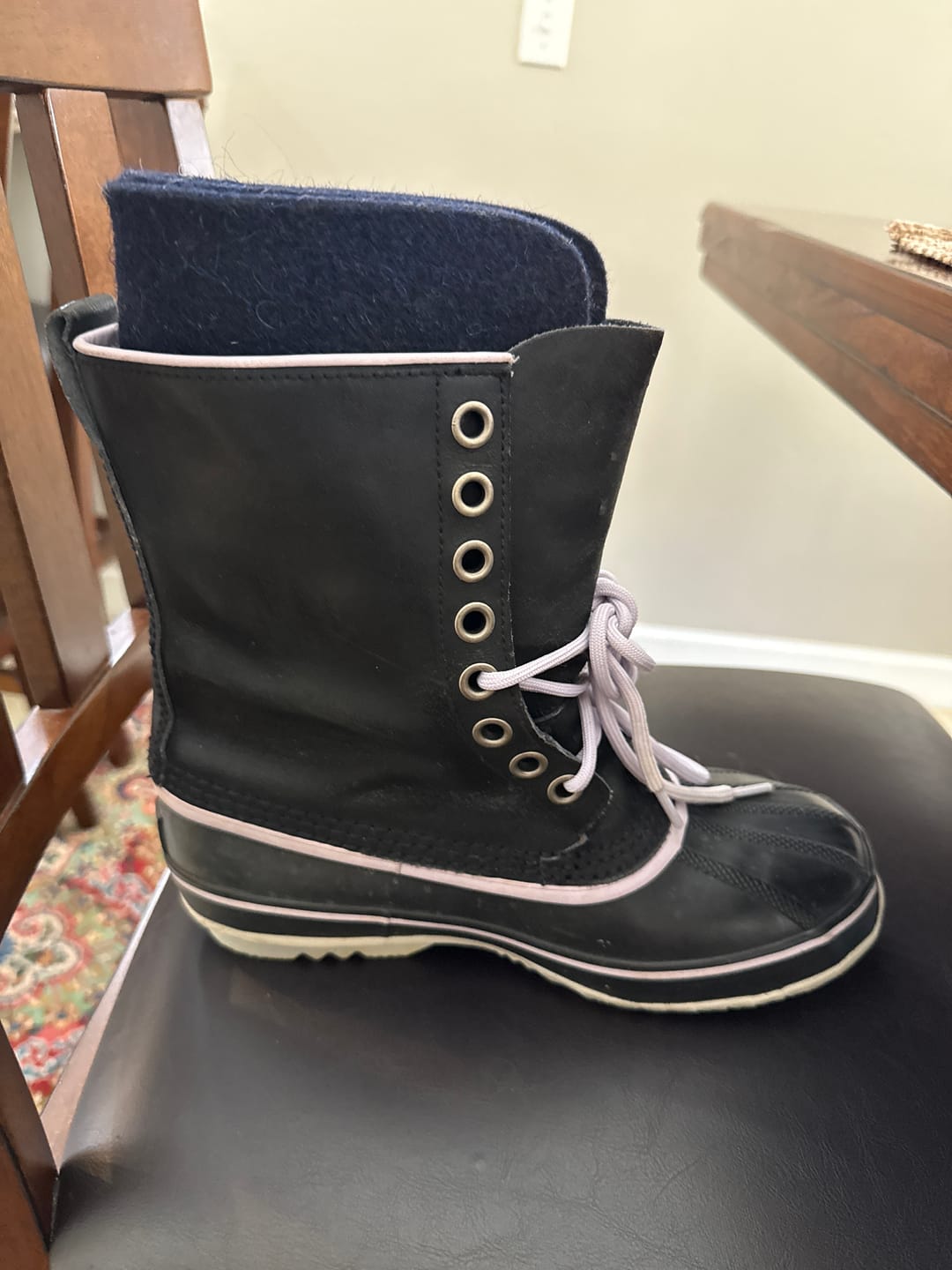 Customer photo review of Wool Felt Replacement Boot Liners (826 BB)