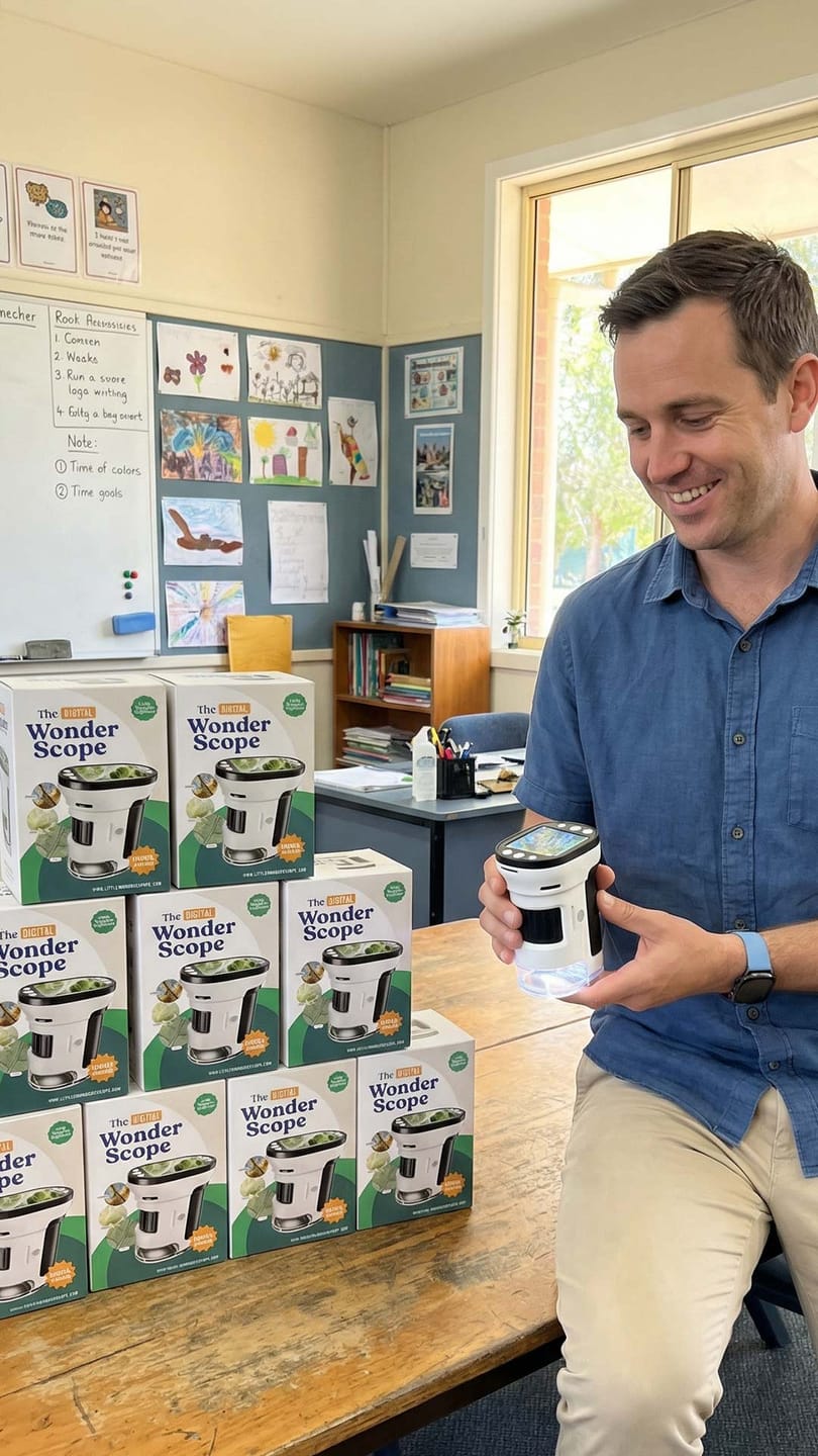 Customer photo review of The Digital WonderScope™ – For Schools & Learning Programs