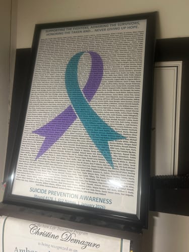 Customer photo review of Suicide Prevention - Round 178 - Poster Unframed (12" x 18" / 18" x 24" / 24" x 36")