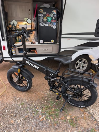 Customer photo review of I7Pro Folding Full Suspension Electric Bike