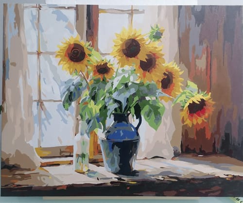 Customer photo review of Sunflowers Window Light