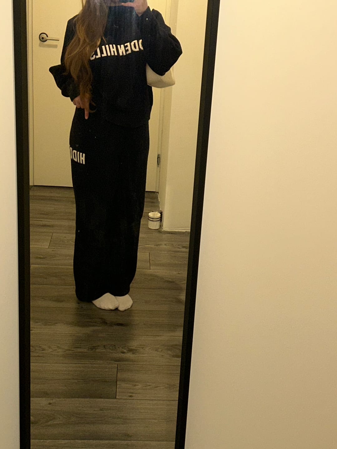 Customer photo review of KNIT SWEATPANTS NAVY V2