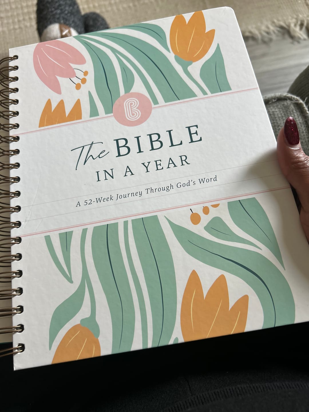 Customer photo review of The Bible In A Year: A 52-Week Journey Through God's Word