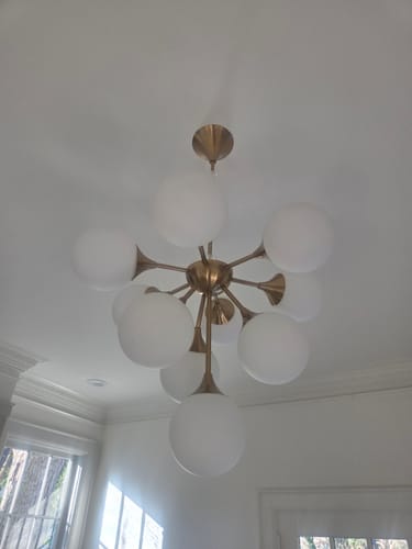 Customer photo review of White Glass Lamp Shade for G9 Bulb, Frosted 2cm Fitter Opening  Accessory Glass Fixture Replacement Globe or Lampshade