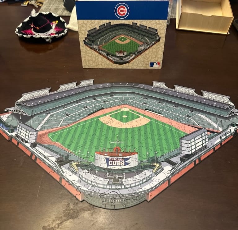 Customer photo review of Chicago Cubs™ Wrigley Field Stadium - Wooden Puzzle