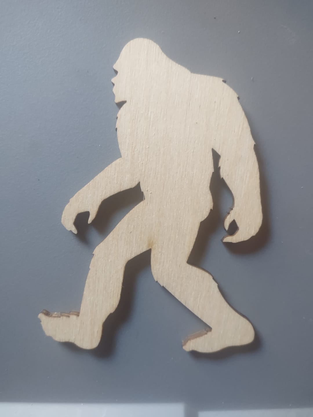 Customer photo review of Unfinished Wood Bigfoot Sasquatch Silhouette - Craft- up to 46" DIY