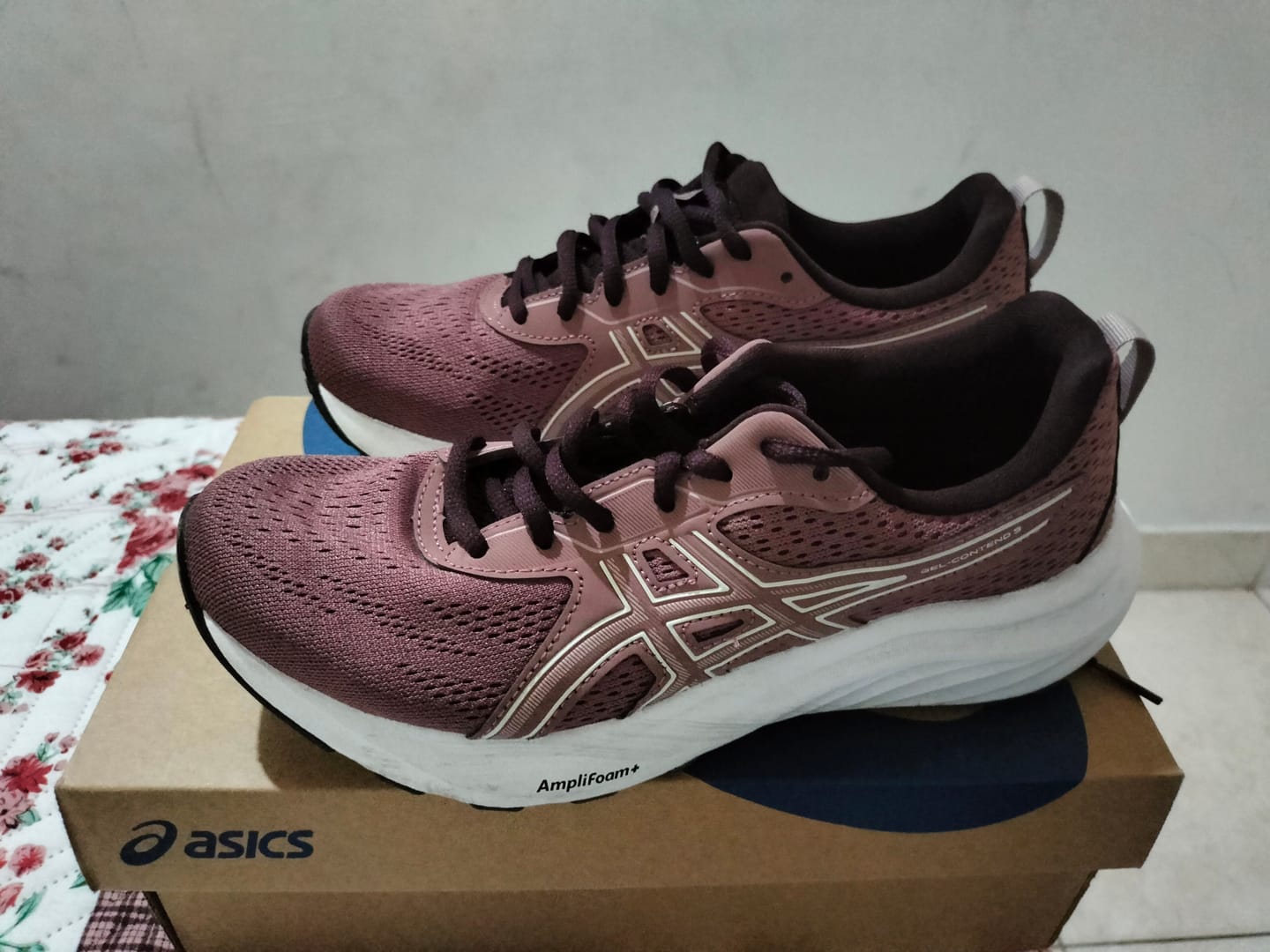 Customer photo review of Asics Gel Contend 9 Mujer Rubble Red Fawn