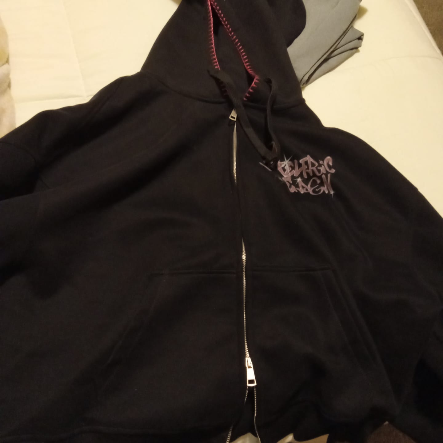 Customer photo review of Aelfric Eden Boxy Spider Cherry Hoodie
