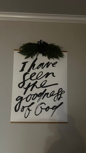 Customer photo review of Large Poster: I have seen..