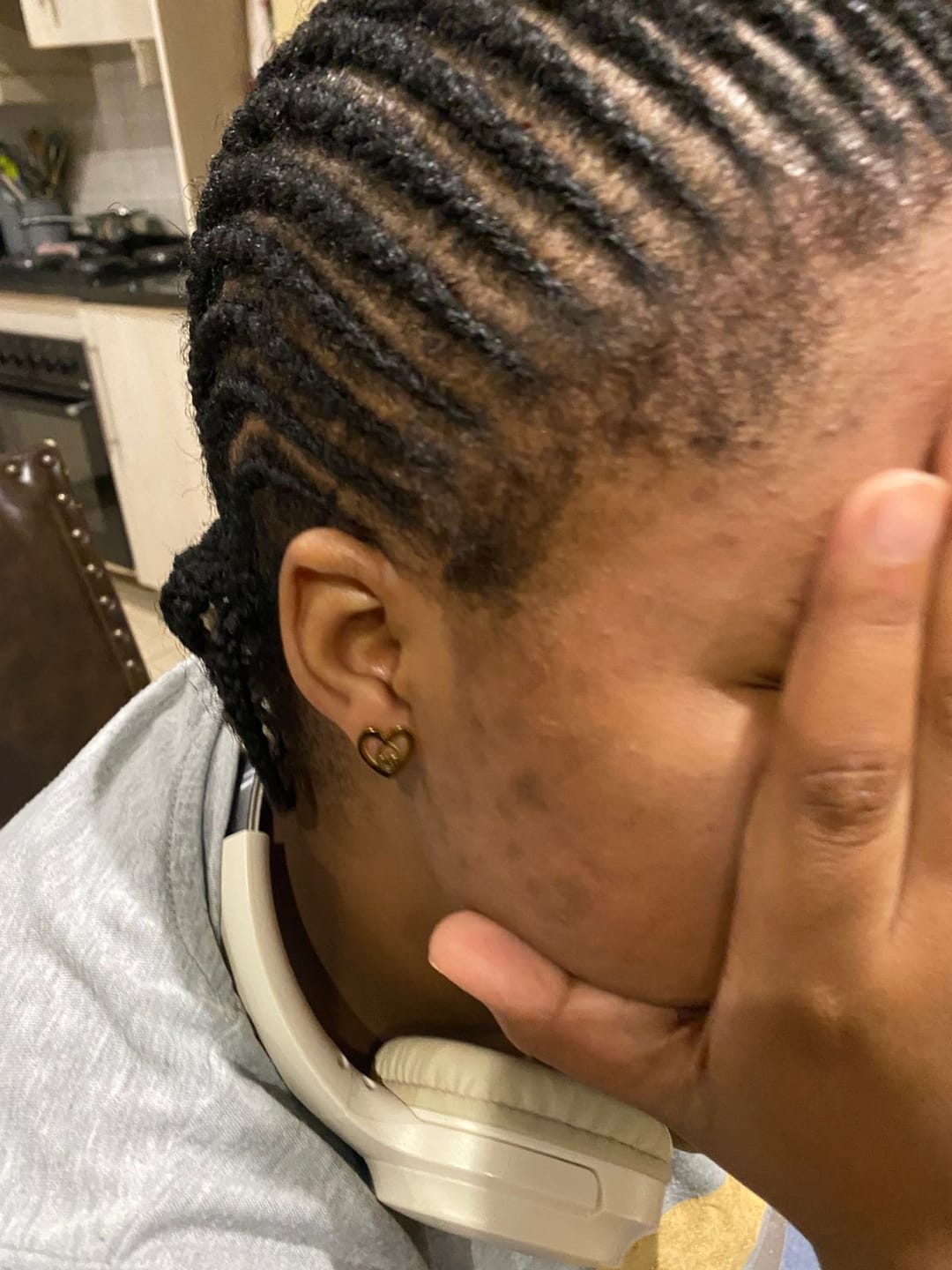 Customer photo review of Gold Thando Studs
