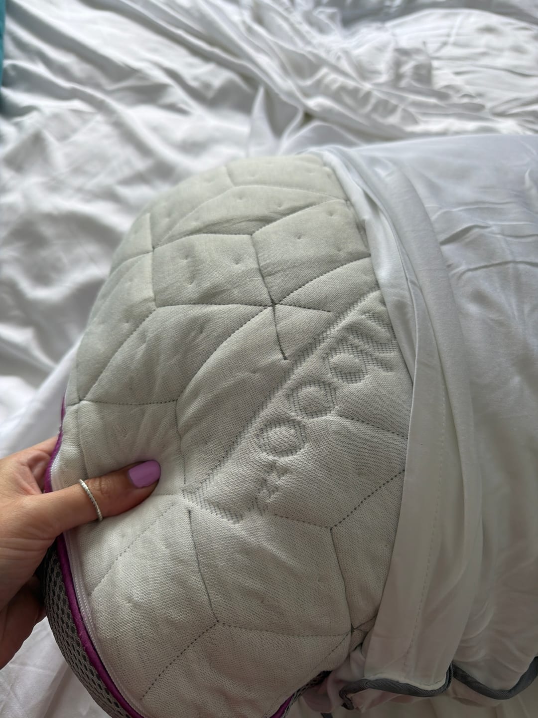 Customer photo review of Kit com Pillow Top Magnum Pluma AirFiber IWS + 2 Travesseiros Snow