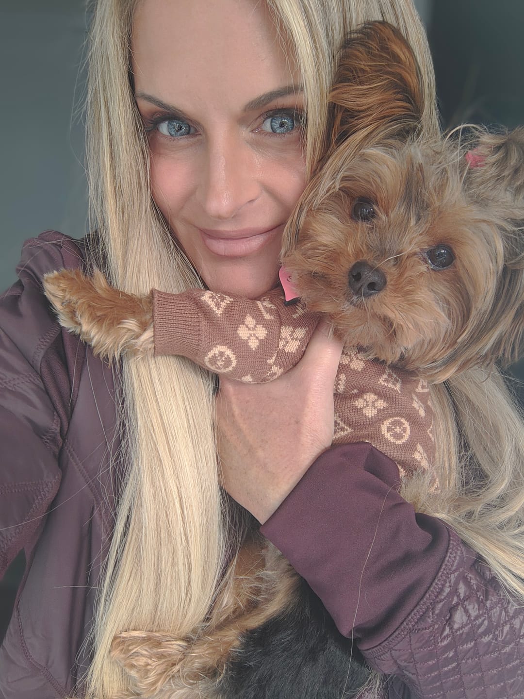 Customer photo review of The Luxe Knit Vibrant Sweater